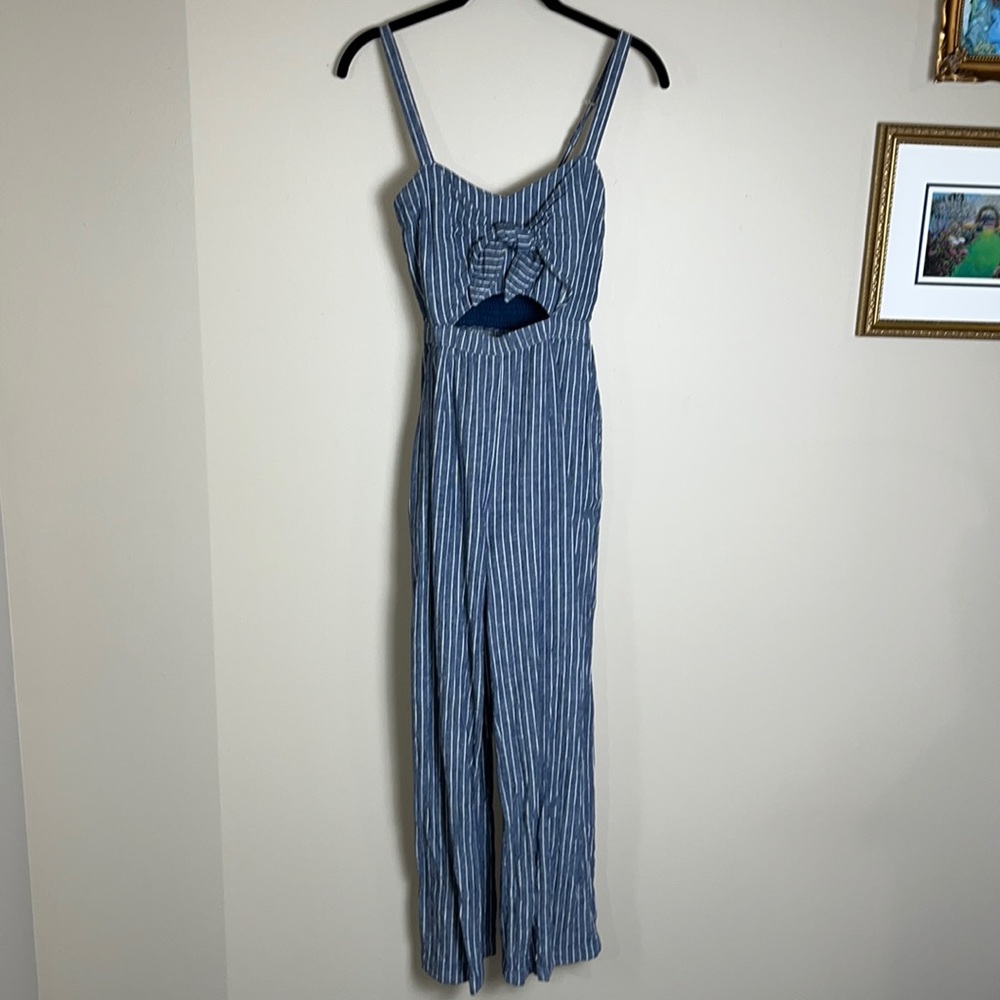 Abercrombie Blue Striped Jump Suit